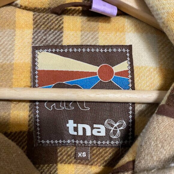 TNA Camel Tan Wool Women's Duffle Coat Size XS - Picture 7 of 8